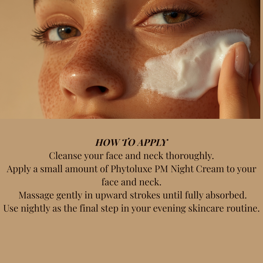 PhytoLuxe PM Night Cream | Hyaluronic Acid + Biomimetic Peptides Anti-Aging Moisturizer
